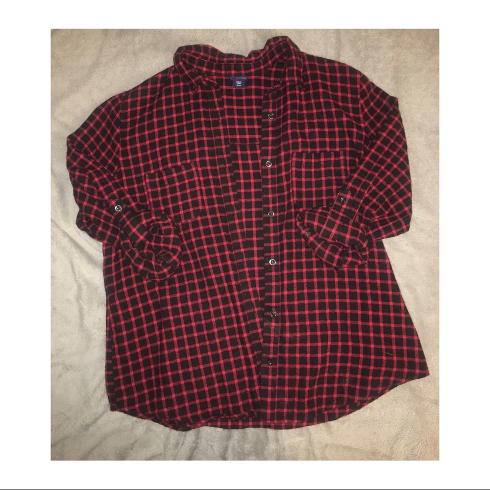 RED AND BLACK FLANNEL SIZE XL